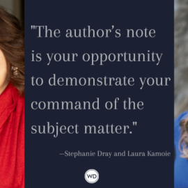 Who loves authors’ notes? We wrote about them for Writer’s Digest!